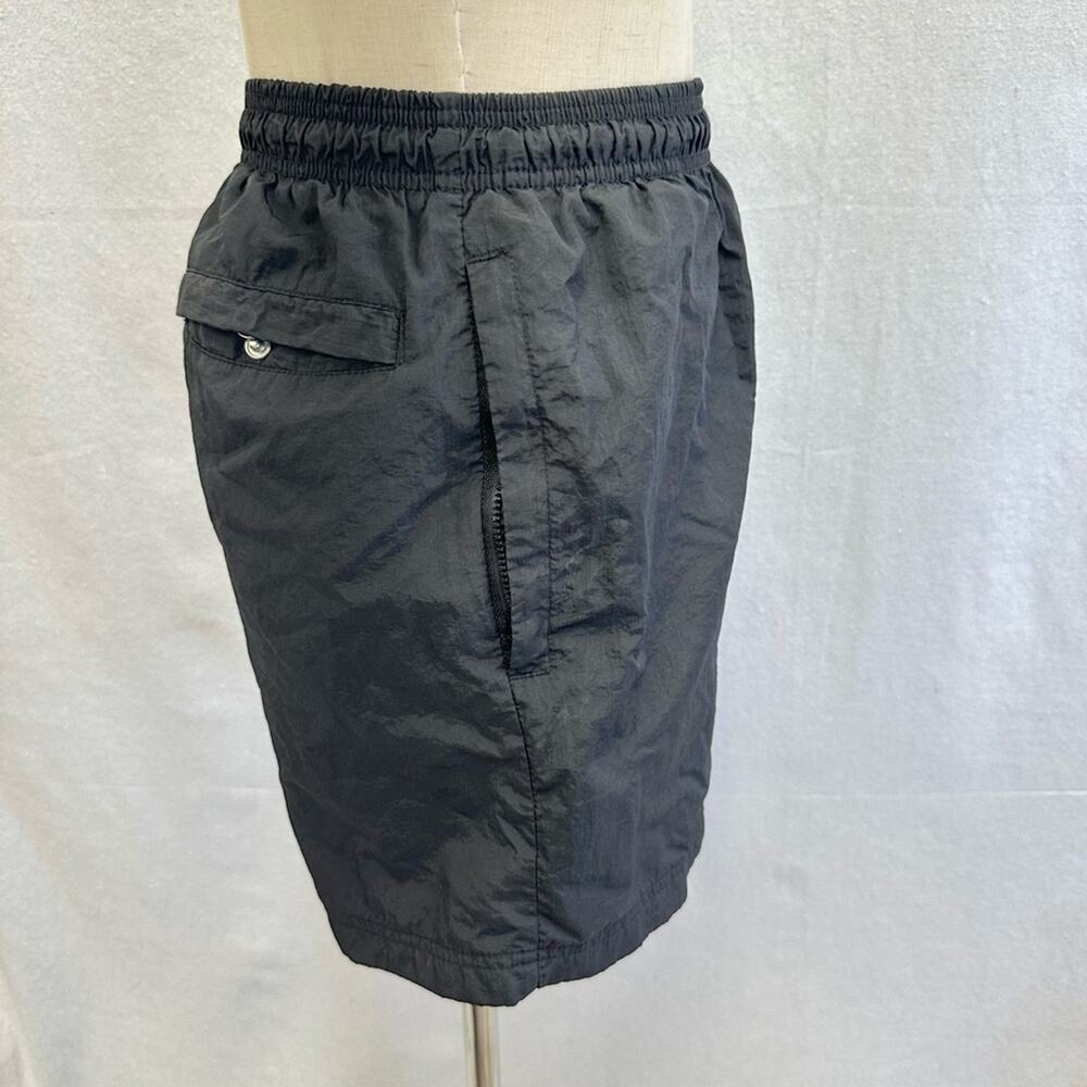 Champion‎ vintage 90s black nylon gym track shorts pockets mesh lined size small - Picture 12 of 14